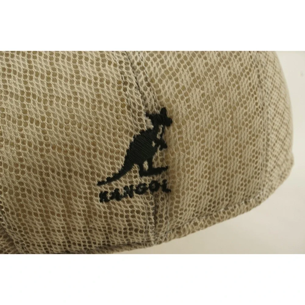 Kangol Vintage 1950s Flat Cap Hat Post Boy Golf Baker Mesh Hat Mens Small Cotton